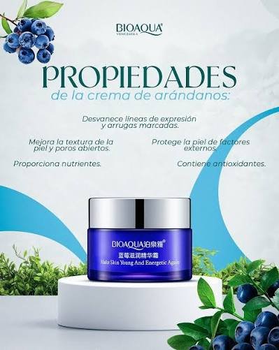Crema facial arandanos