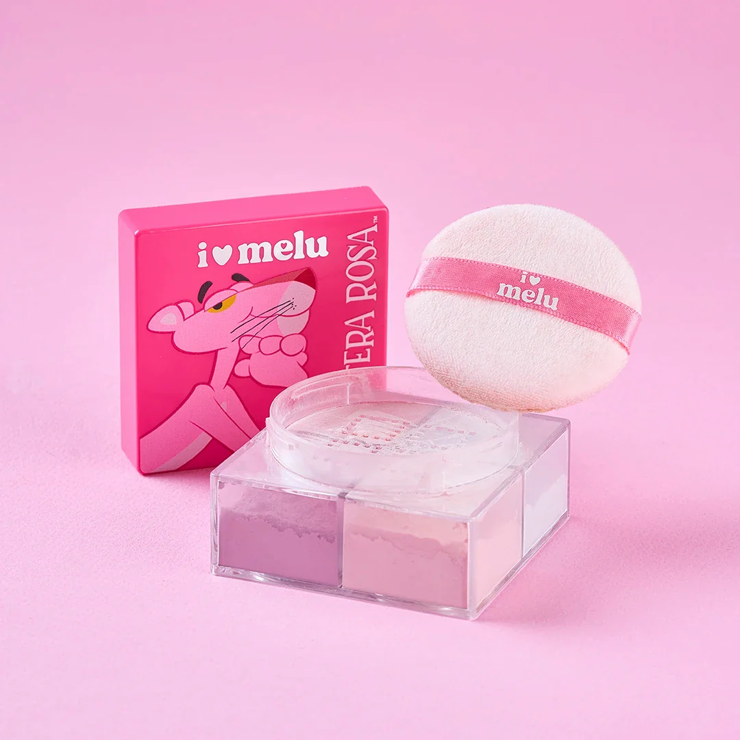 Polvo suelto pantera rosa