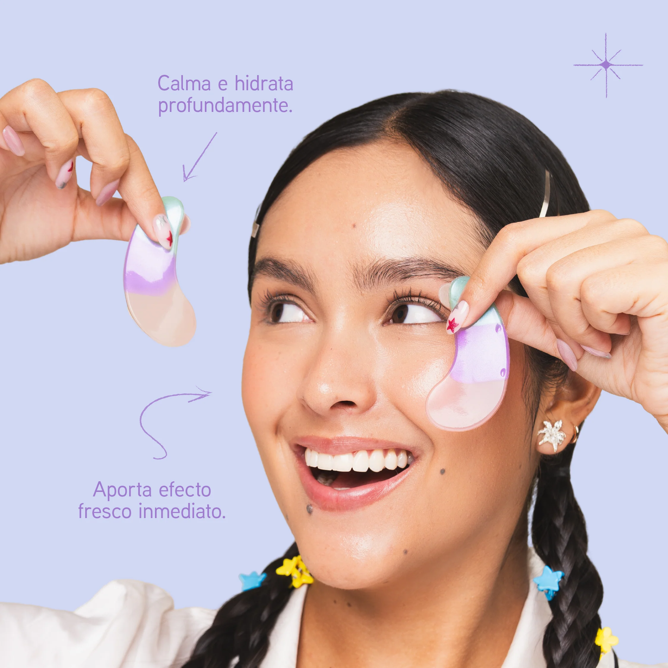 Parches de hidrogel para ojeras