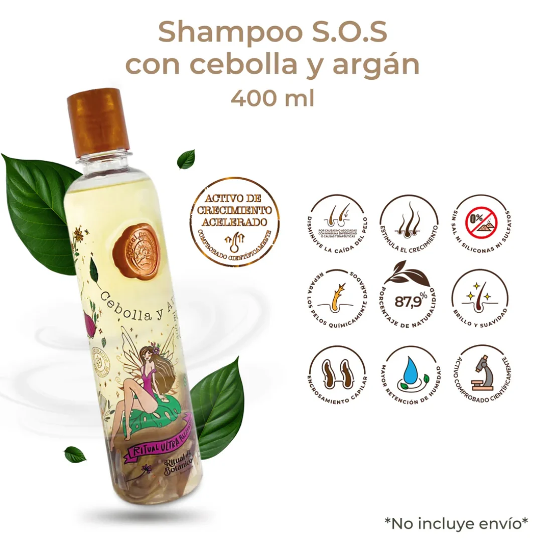 Shampoo con cebolla y argan