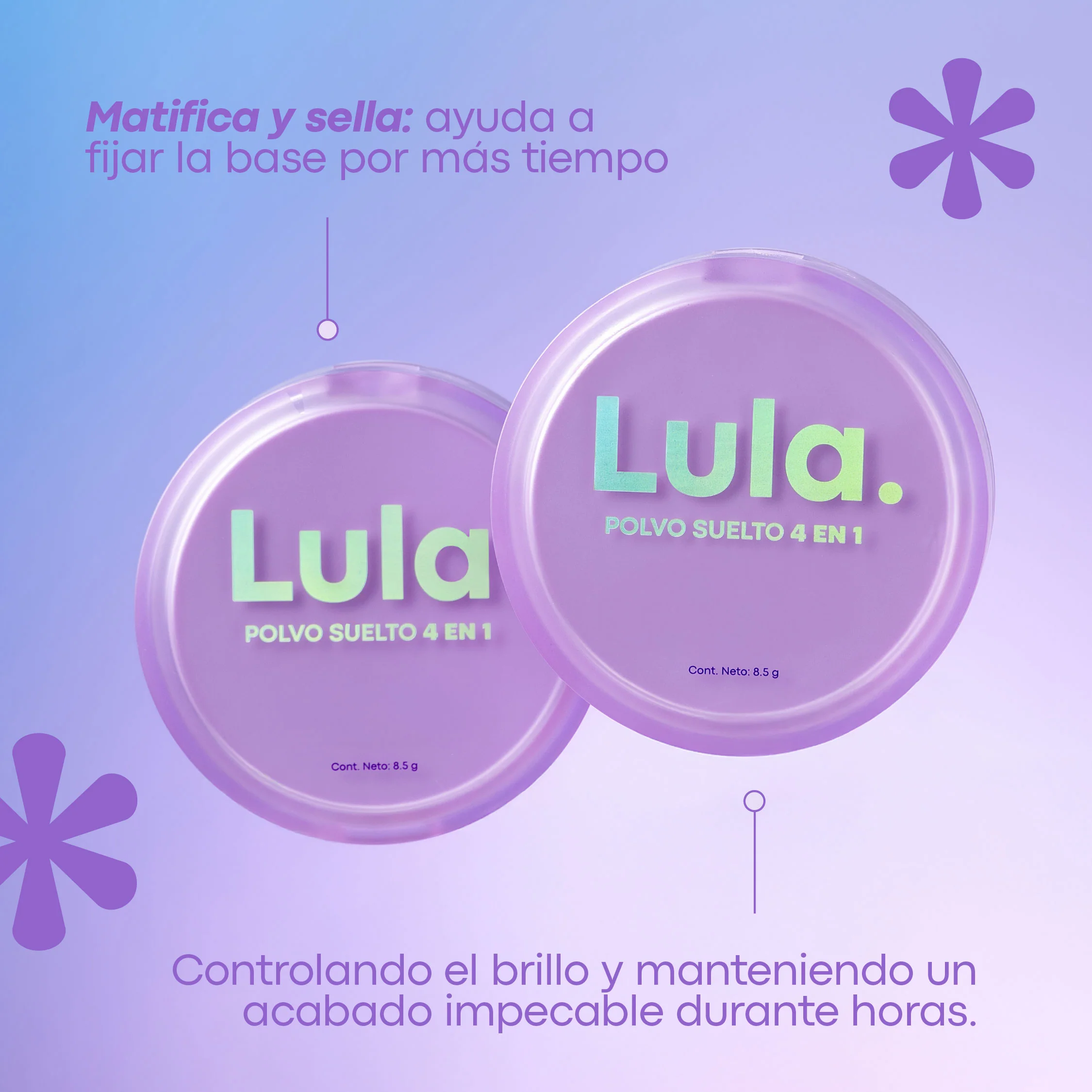 Polvo suelto 4 en 1