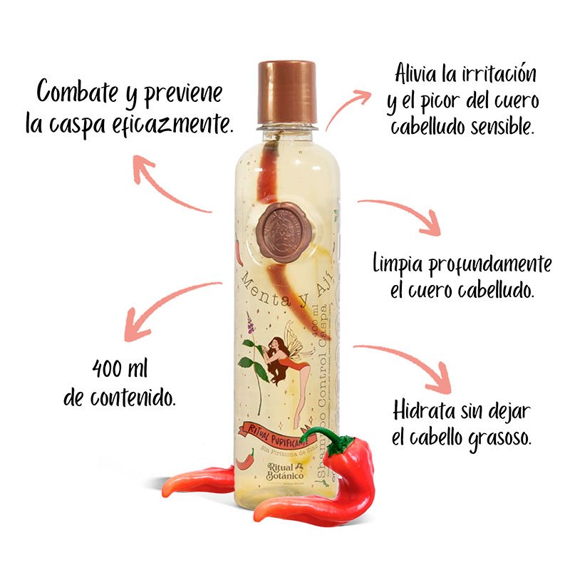 Shampoo control caspa con ají