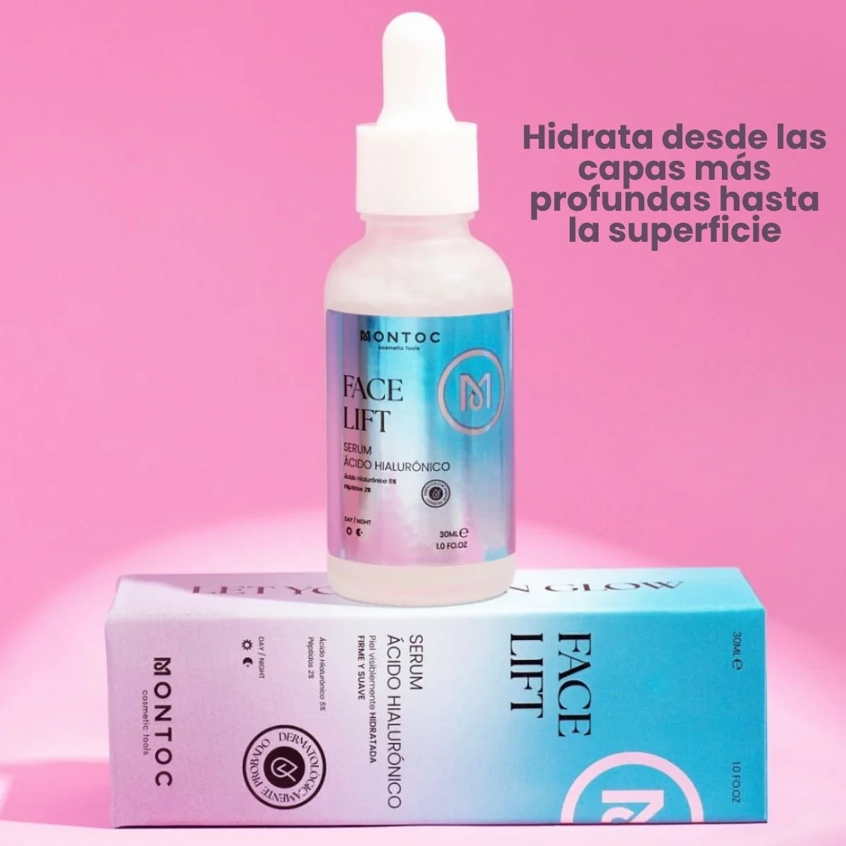 Serum de acido hialuronico y peptidos