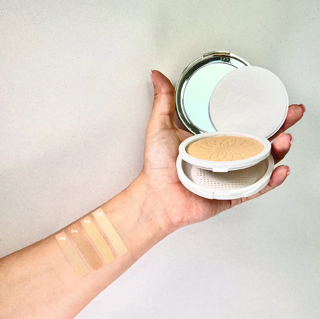 Polvo compacto rice silk