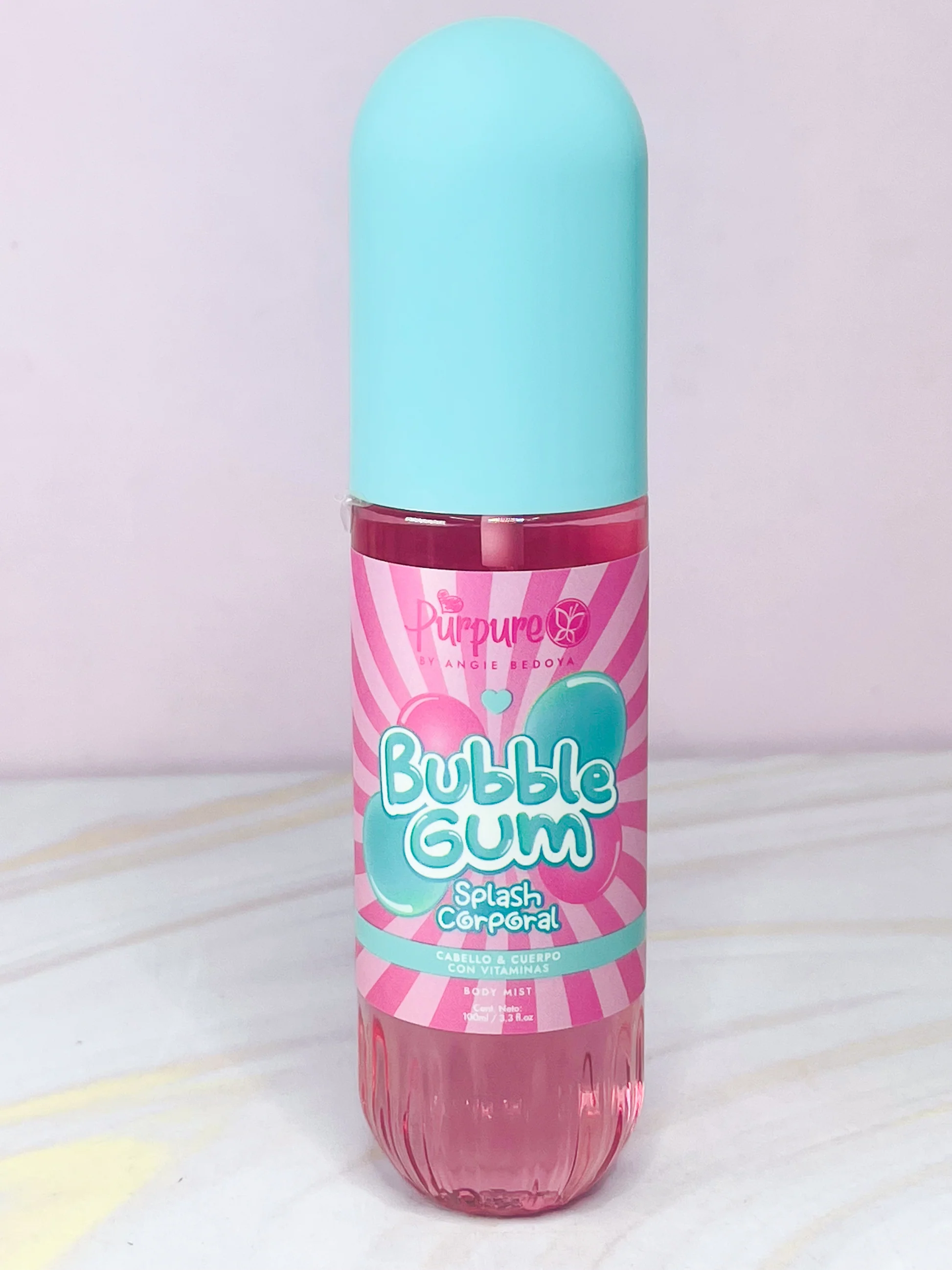 Mini body splash bubble gum