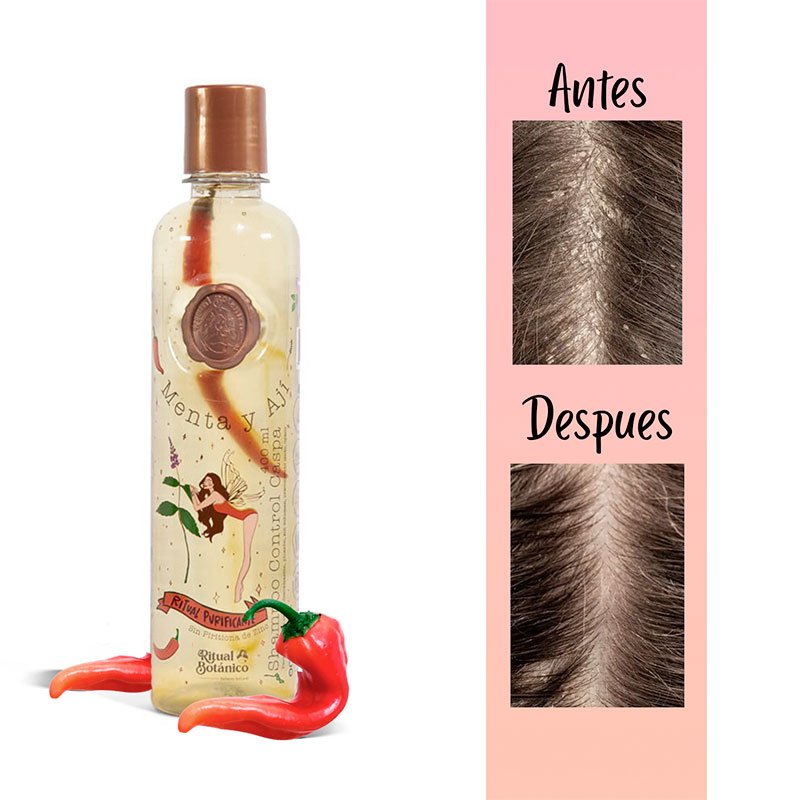 Shampoo control caspa con ají