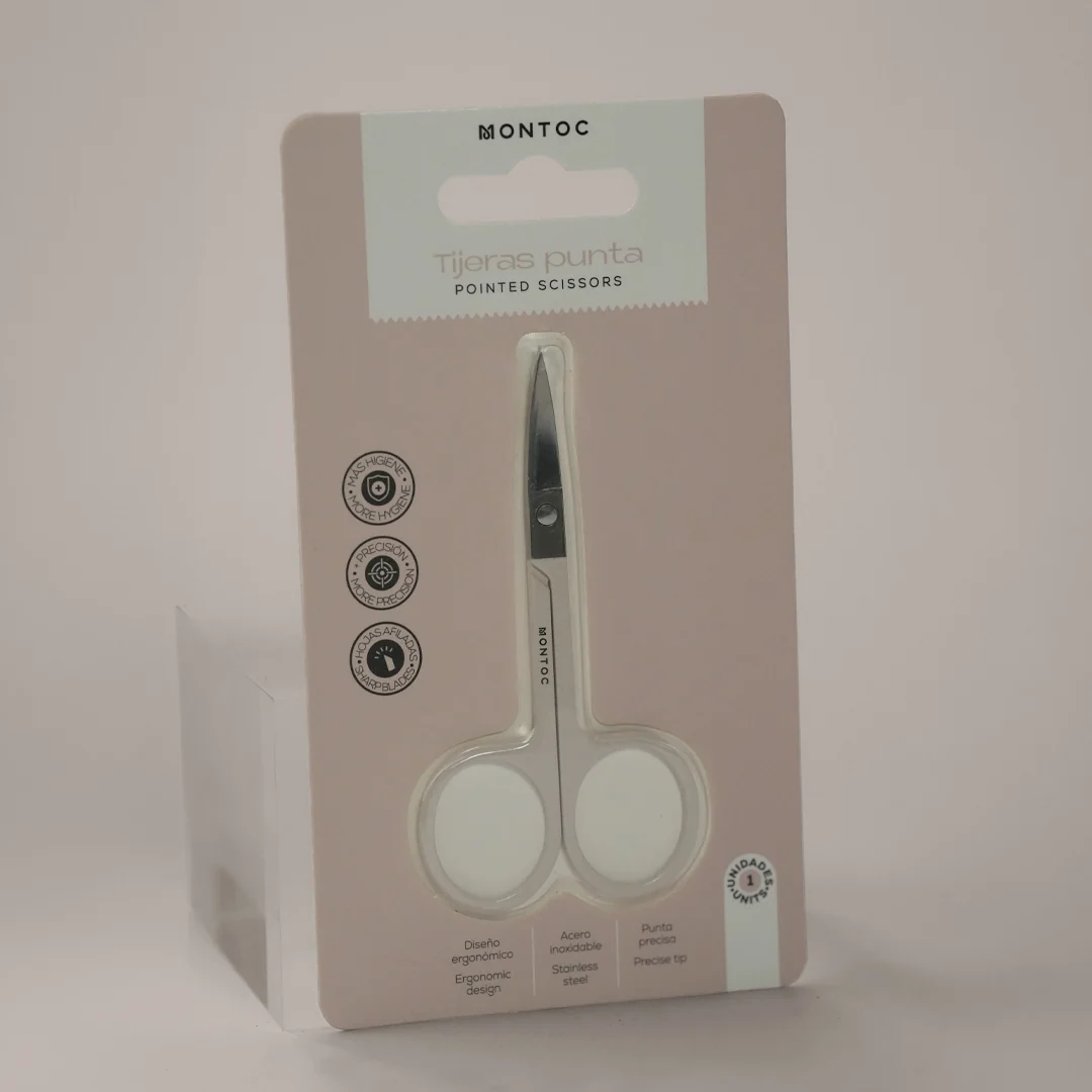 Tijeras para cejas y vello facial